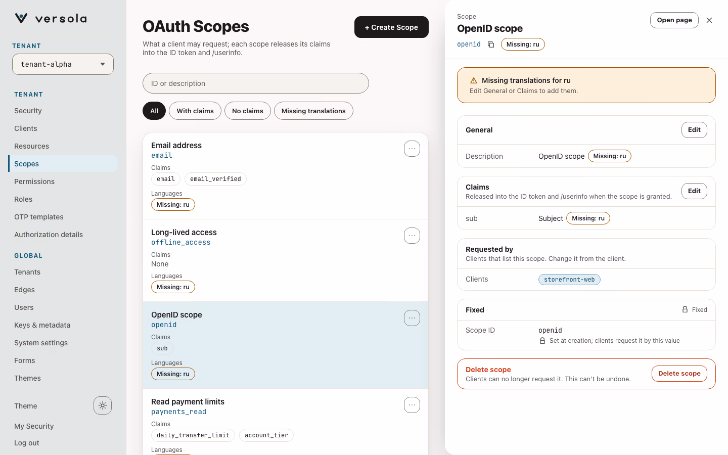 Scope expanded to show its claims.